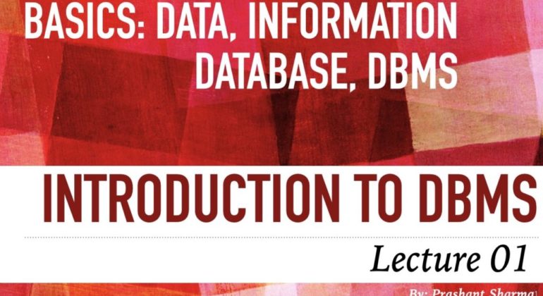 Introduction to DBMS
