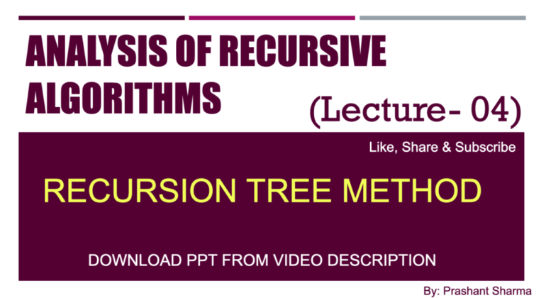 Recursion Method
